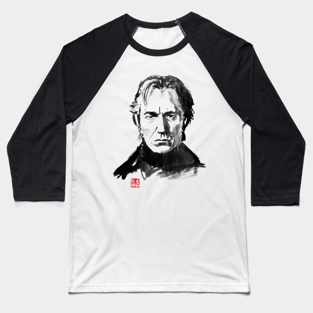 alan rickman Baseball T-Shirt by pechane